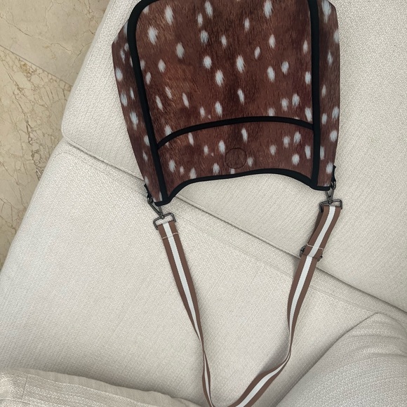 Neoprene new  deer print crossbody bag - Picture 1 of 1